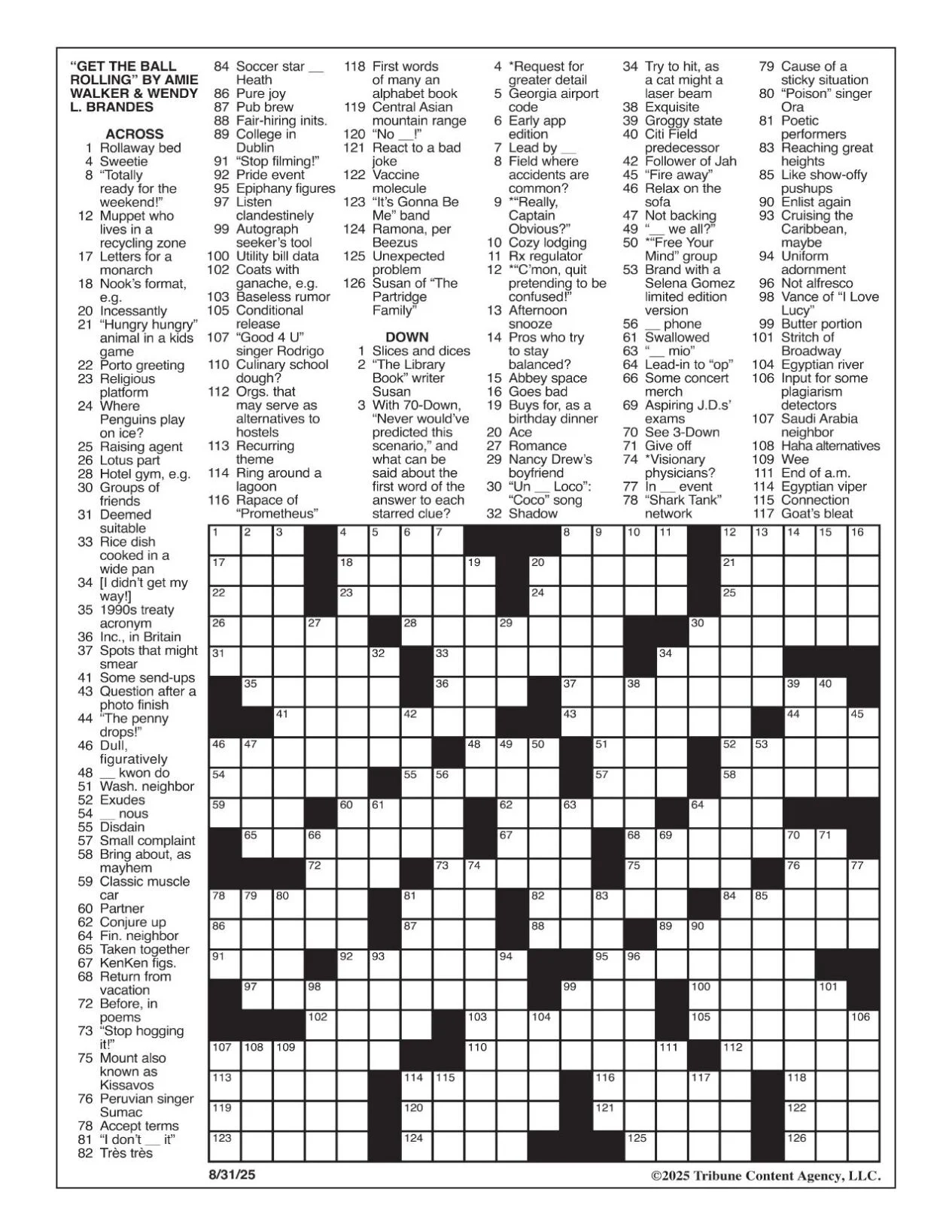 LA Times Crossword Aug 31 2025 Crosswords Yakimaherald LA Times Crossword Aug 31 2025 Crosswords Yakimaherald