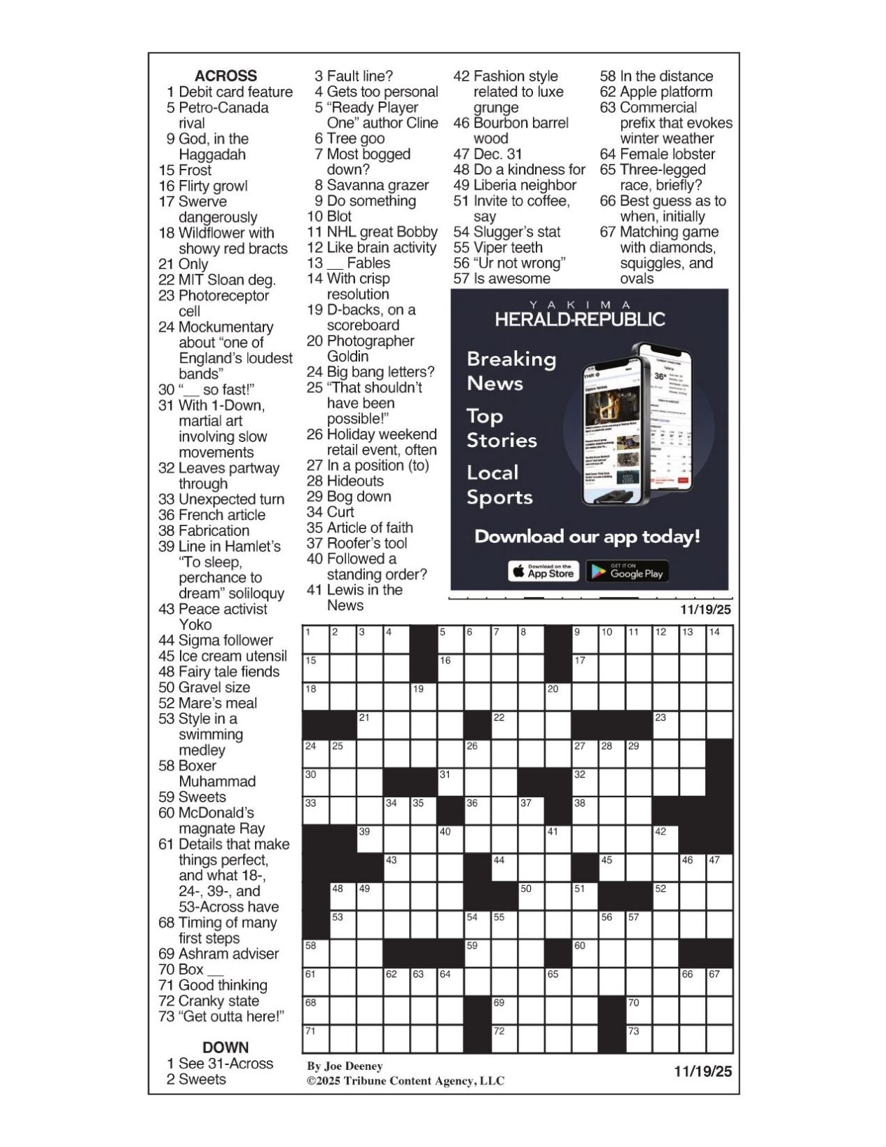 l.a.times crossword puzzle solution
