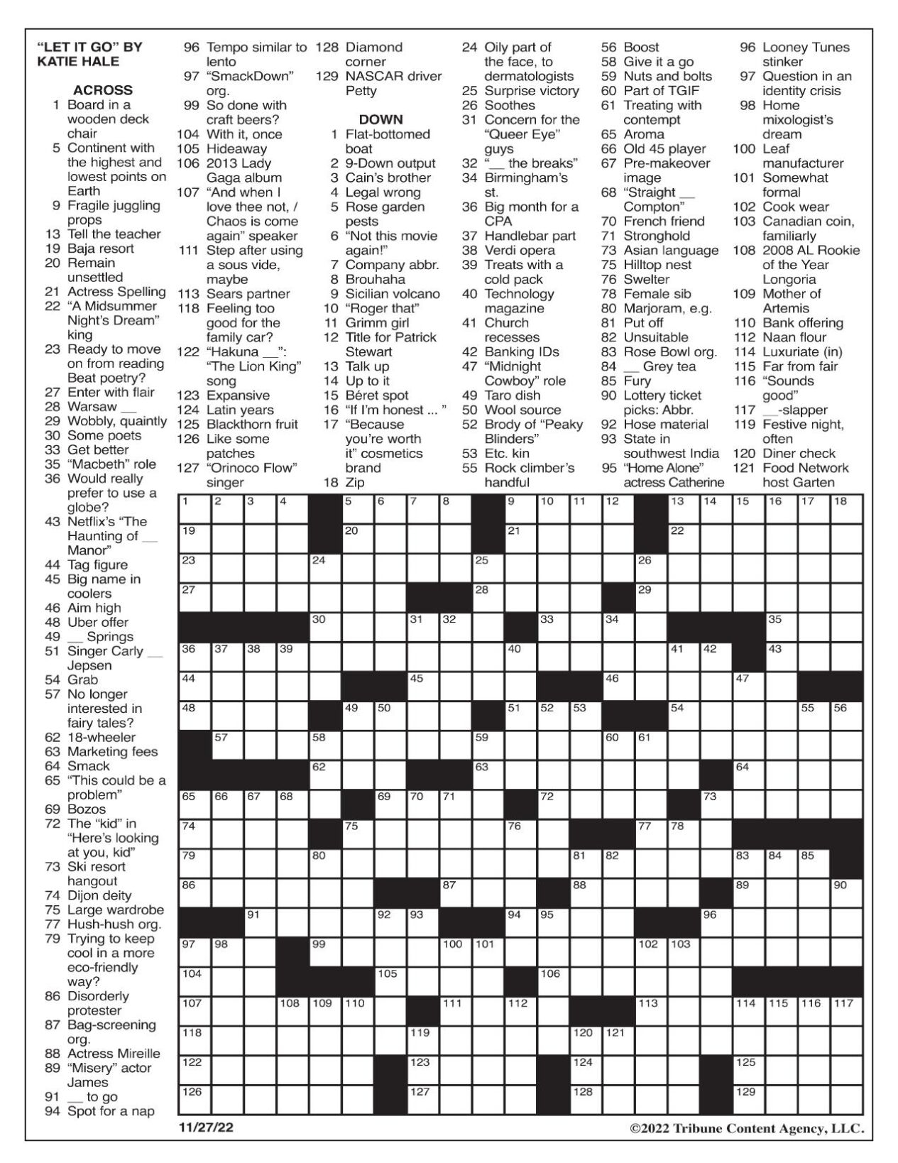flat bottomed boat crossword