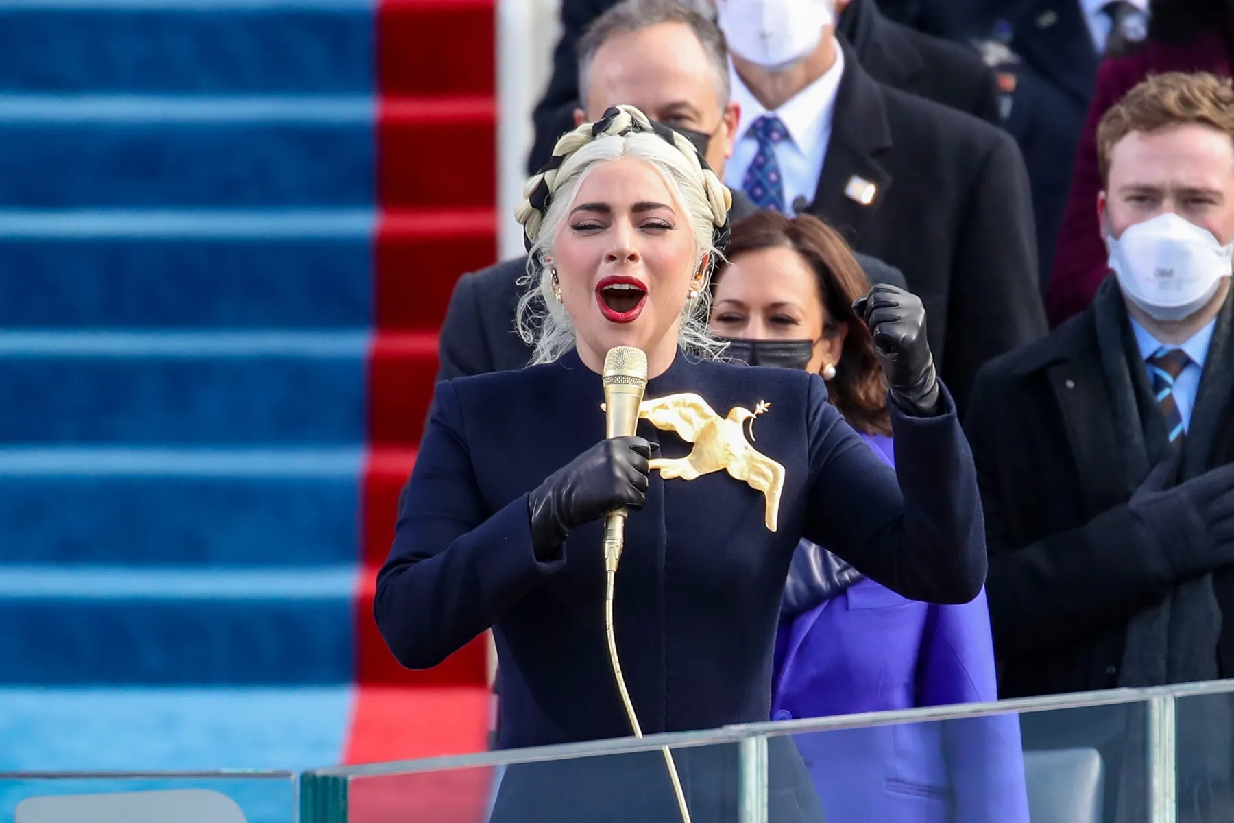 Lady Gaga Belts The National Anthem At Biden s Inauguration Watch