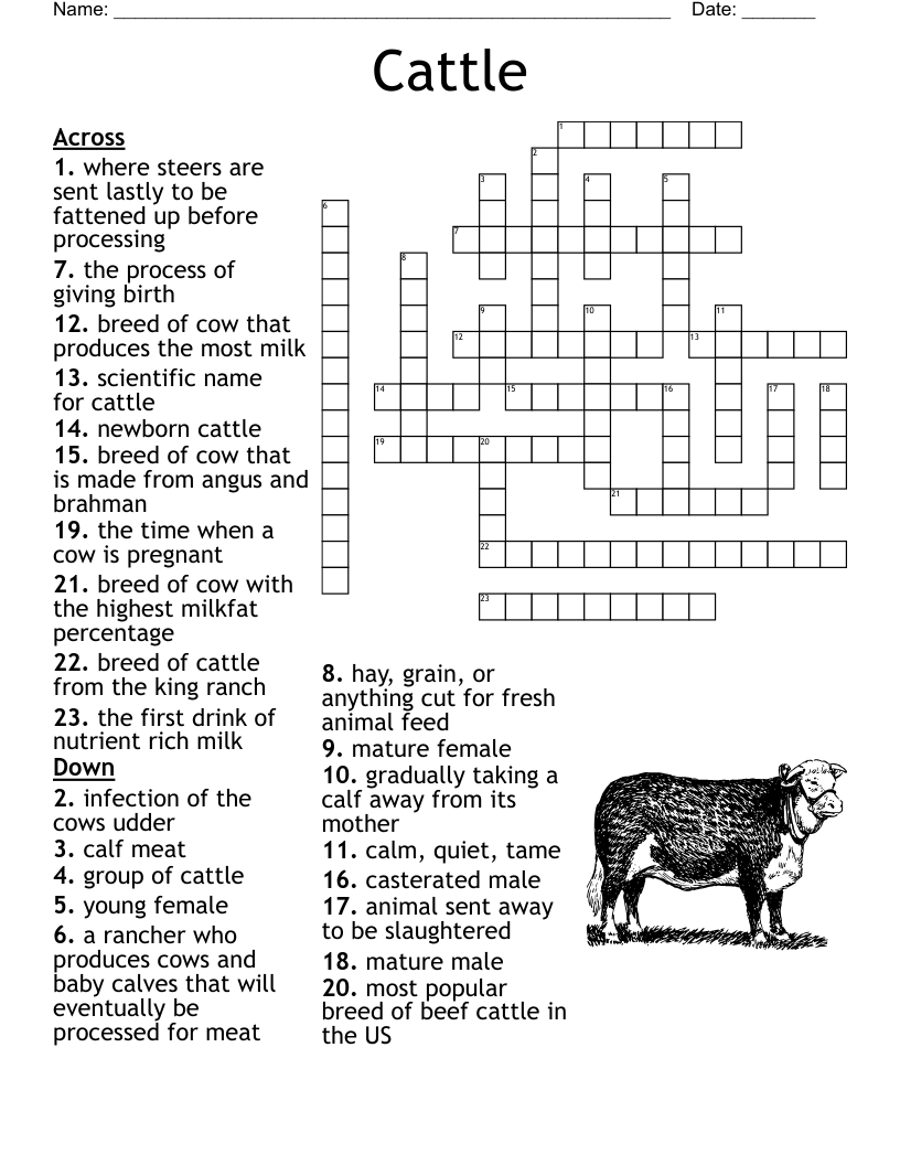 Lament For A Dead Cow Crossword WordMint Lament For A Dead Cow Crossword WordMint