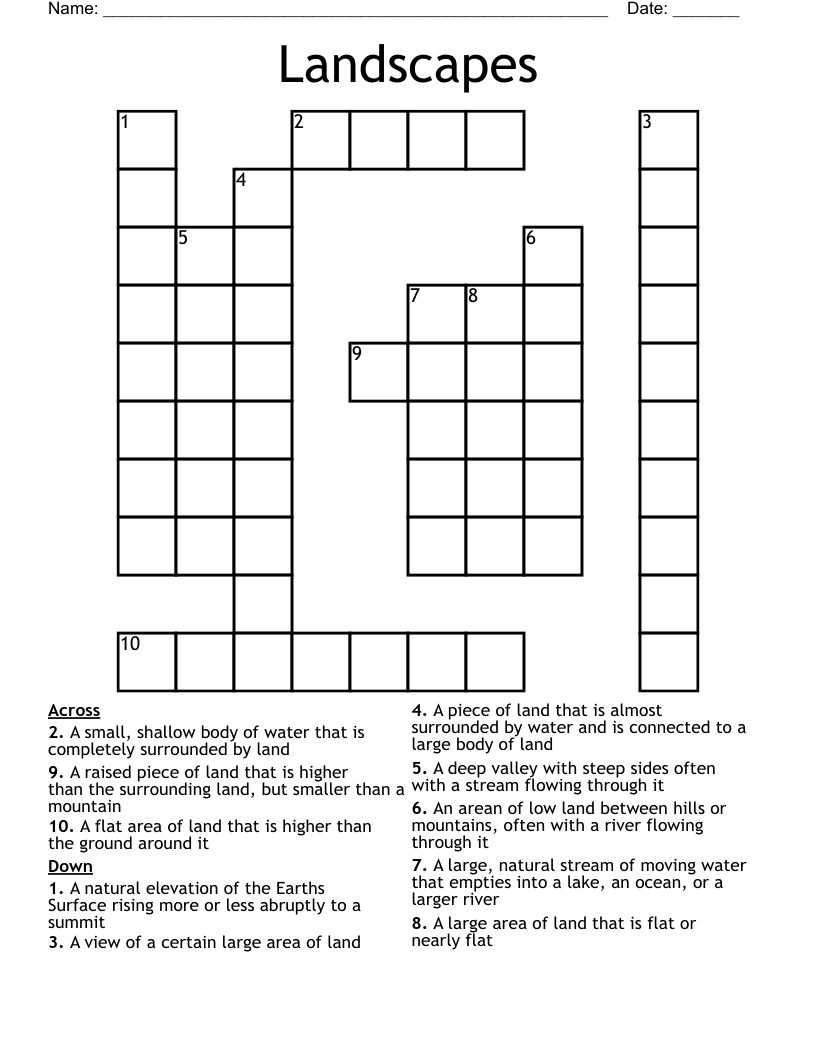 surrounded crossword puzzle clue
