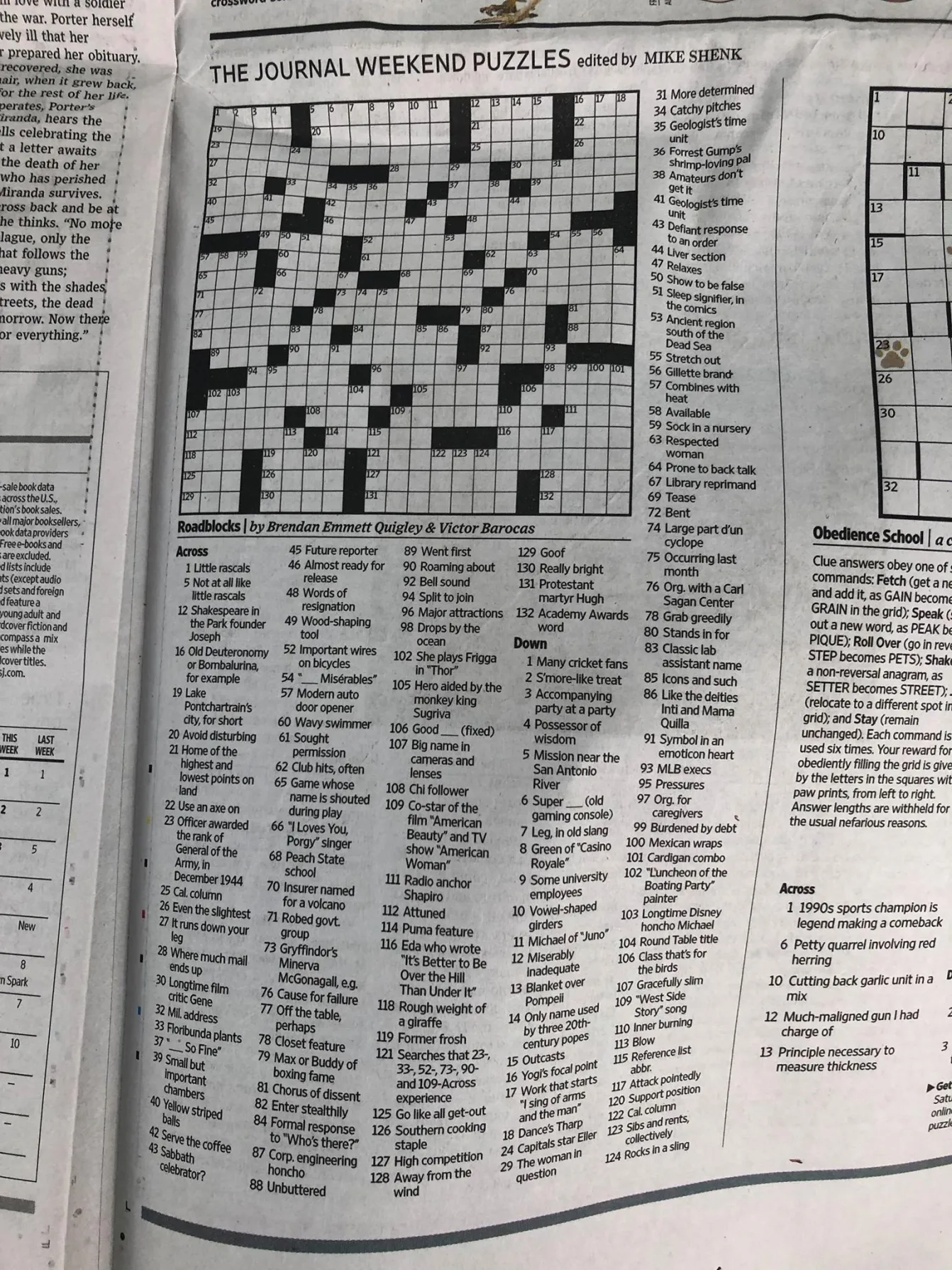 Lars Eller Makes Wall Street Journal Crossword Puzzle RMNB