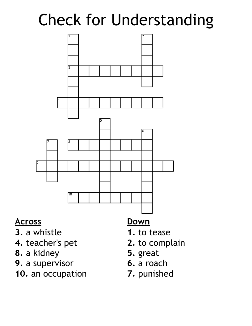 Le Petit Nicolas Crossword WordMint