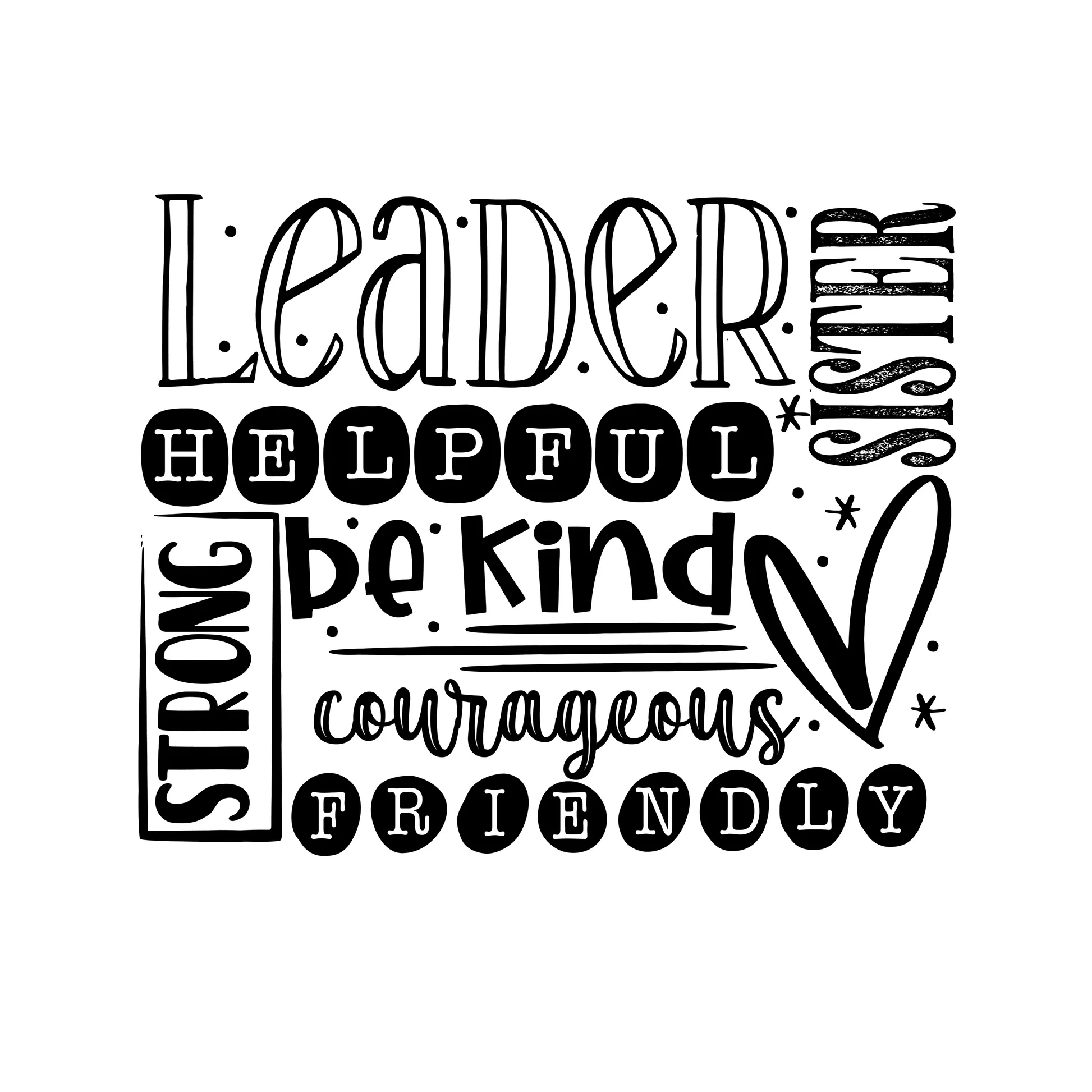 Leader Adjective Screen Print Transfer Ready To Press Leader Adjecti Girls Love Scouting