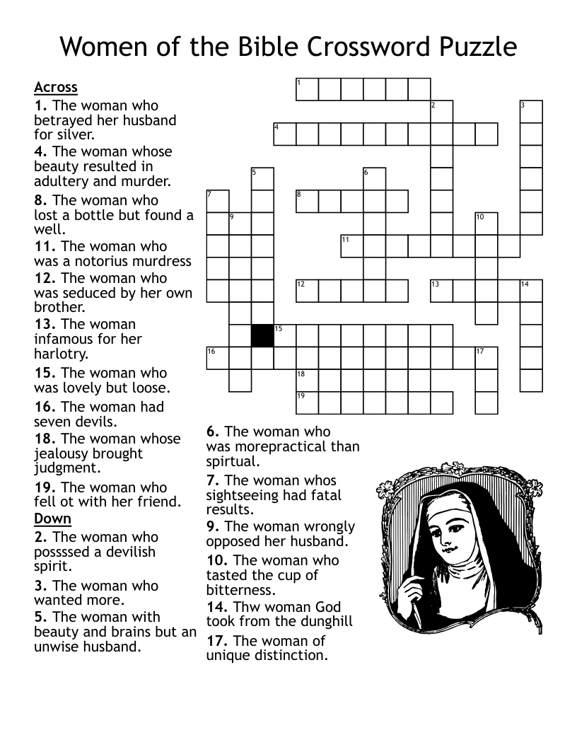 jesus and the samaritan woman bible crossword