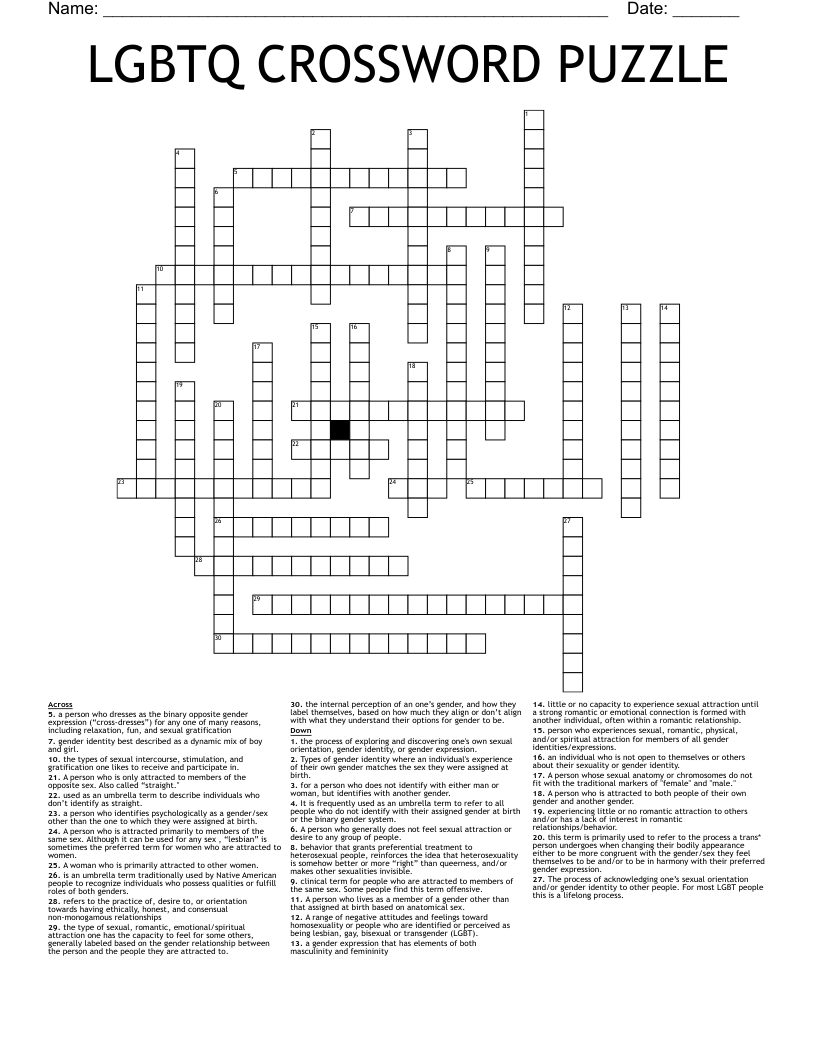 not trans or enby crossword clue