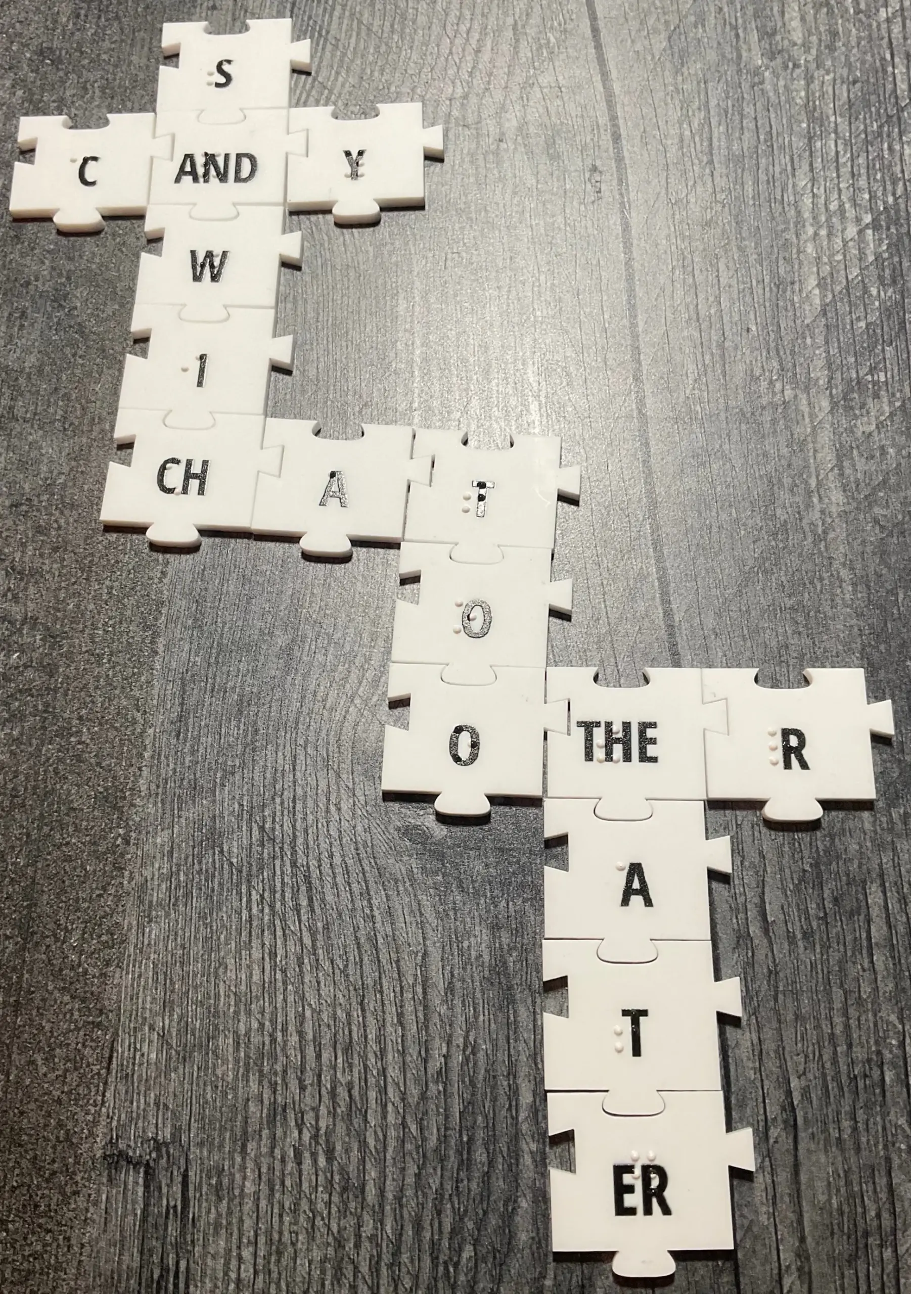 Lock Letters Full Game 64 Ounce Braille