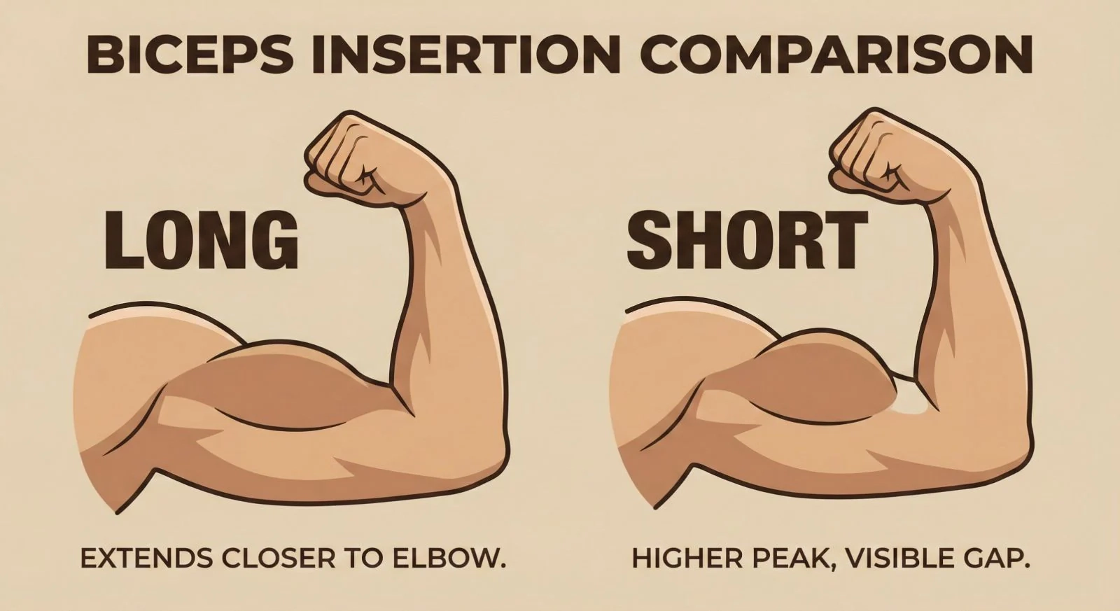 long vs short biceps