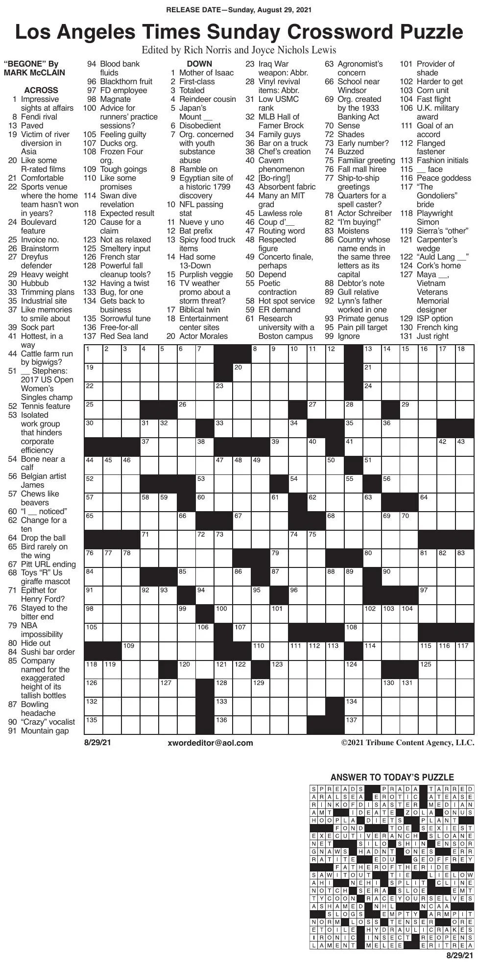 Los Angeles Times Crossword Puzzle Answers Reveal Urban Symbols Cultural Puns And Hidden LA Flair Saint Augustines University