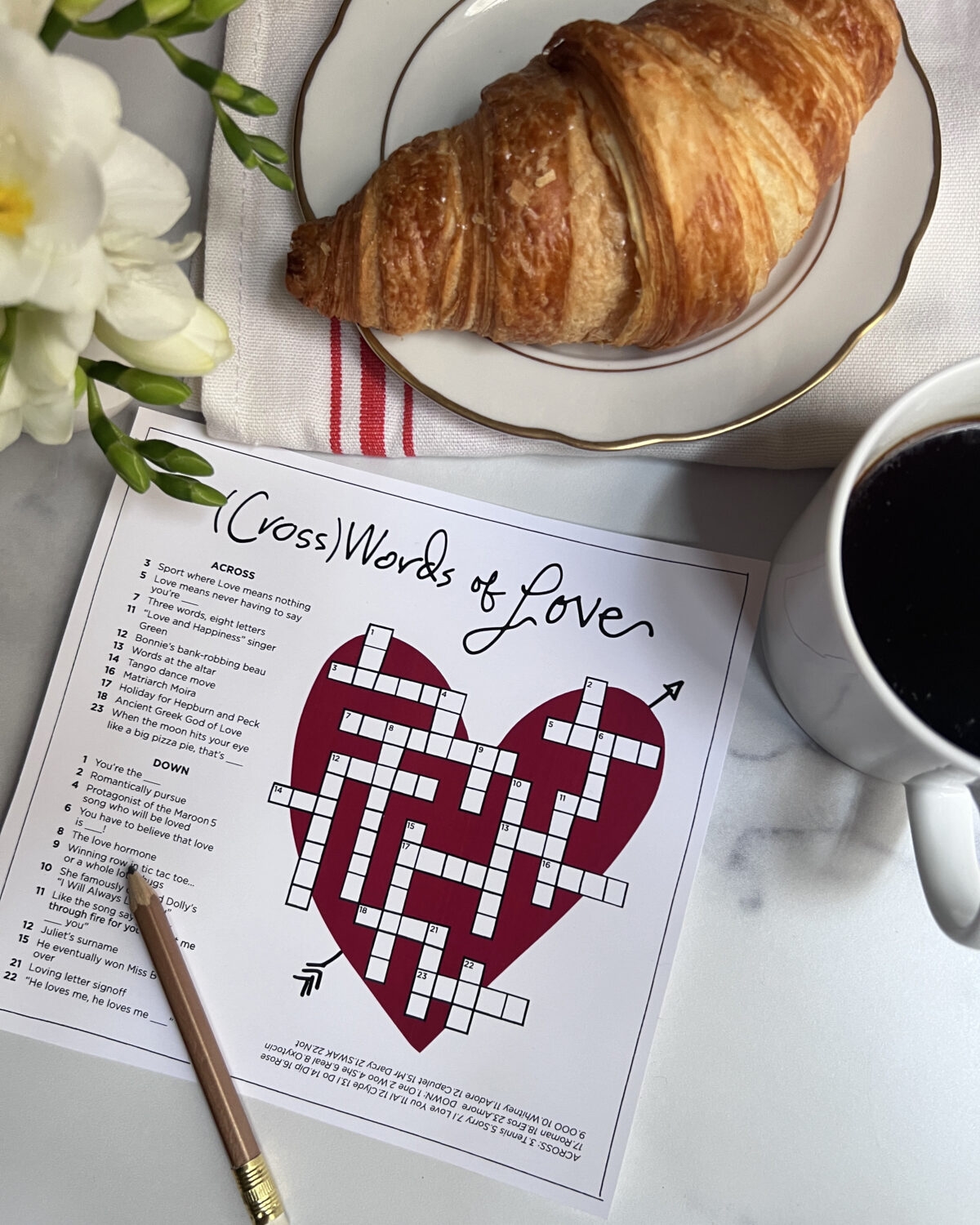 Love Crossword Game