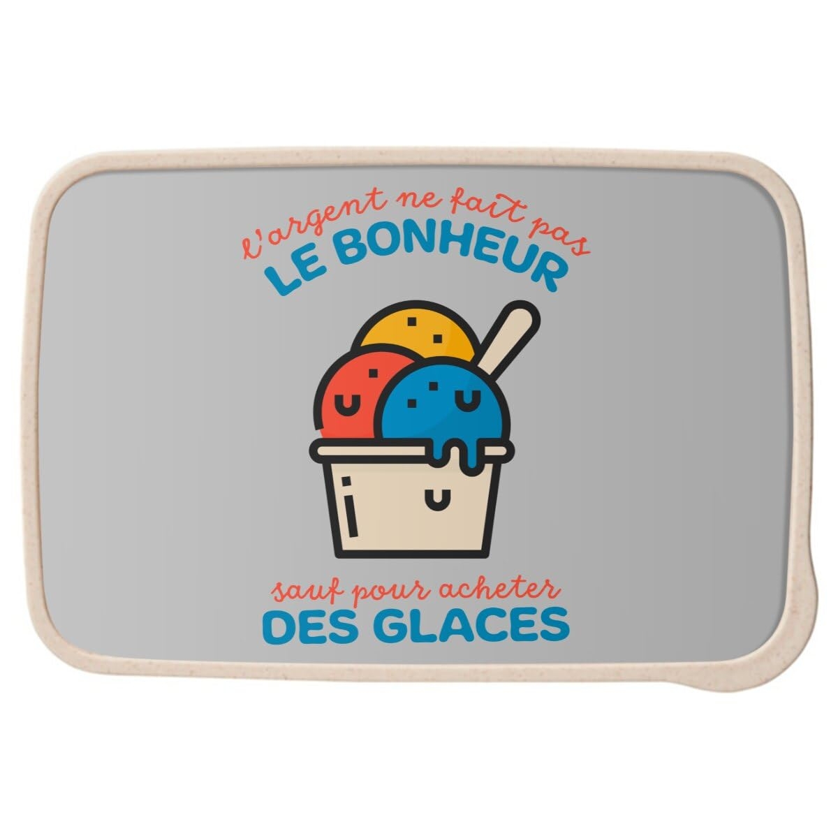 Lunch Box With Cutlery Grey Ice Cream 700 Ml French Language Amazon co uk Home Kitchen