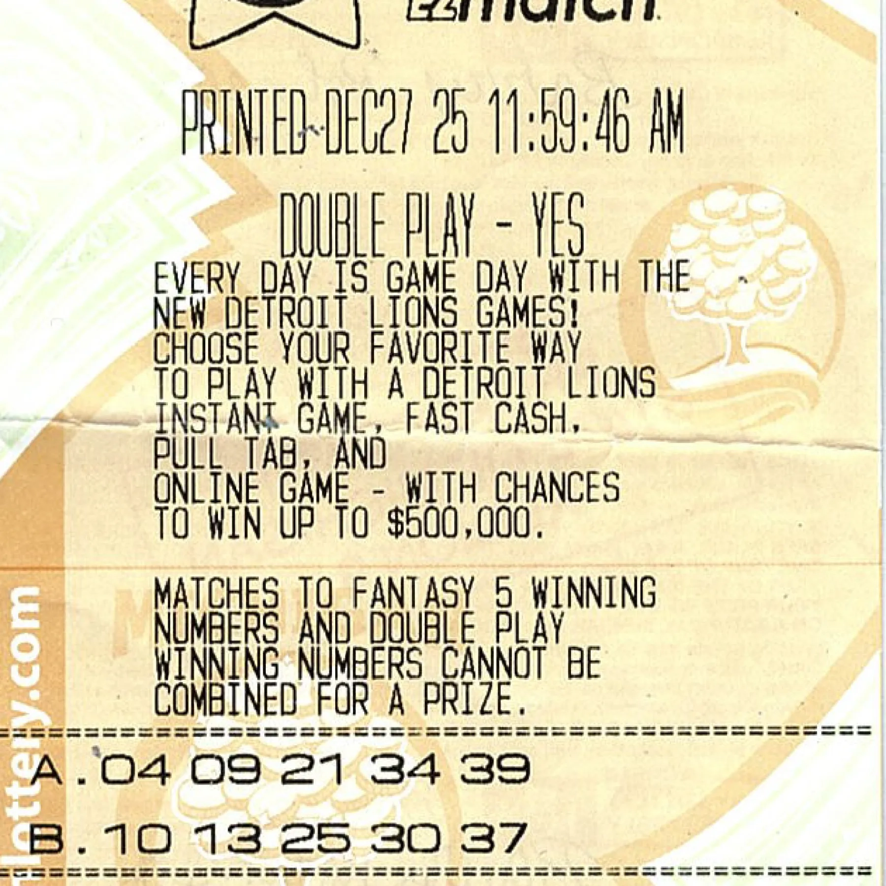 fantasy 5 mi numbers