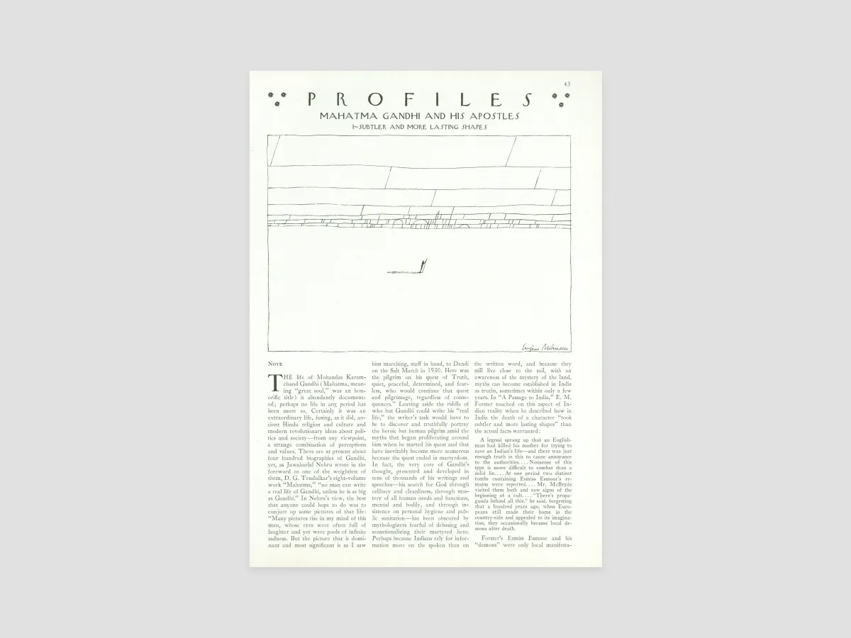 Mahatma Gandhi And His Apostles I Subtler And More Lasting Shapes The New Yorker Mahatma Gandhi And His Apostles I Subtler And More Lasting Shapes The New Yorker