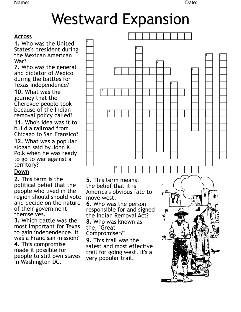 Manifest Destiny Crossword WordMint