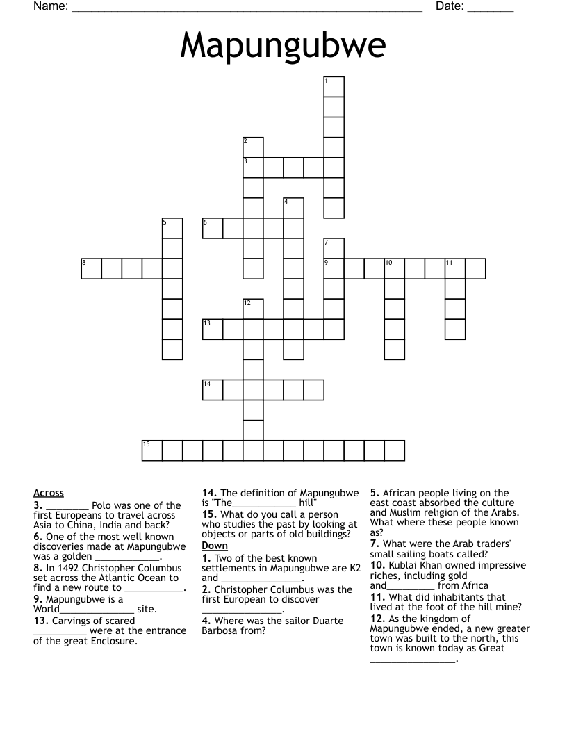 mine entrance crossword puzzle clue