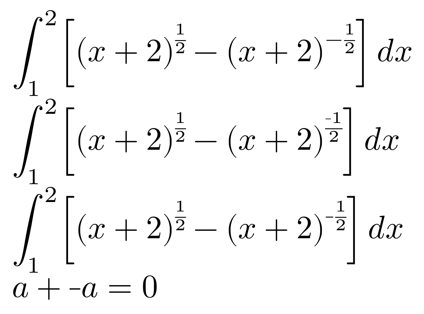 Math Mode Is There Any Specific Notation For The Negative Sign TeX LaTeX Stack Exchange