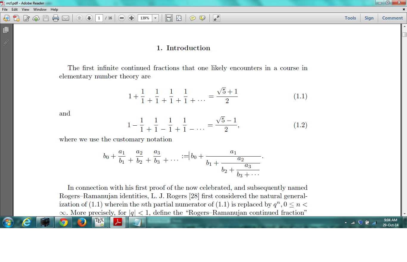 Math Mode Plus minus Sign In The Continued Fraction TeX LaTeX Stack Exchange