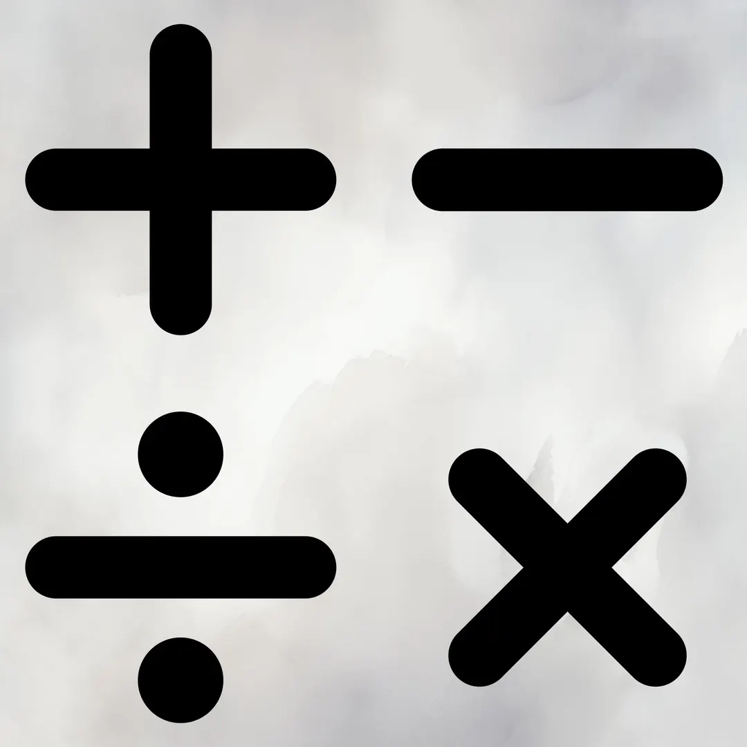 Math Symbols Rounded Corners SVG Math Symbol Black Vector Etsy