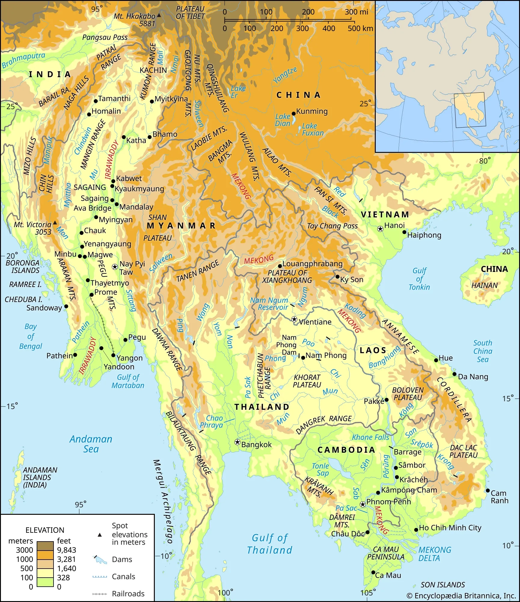 Mekong River Facts Definition Map History Location Britannica