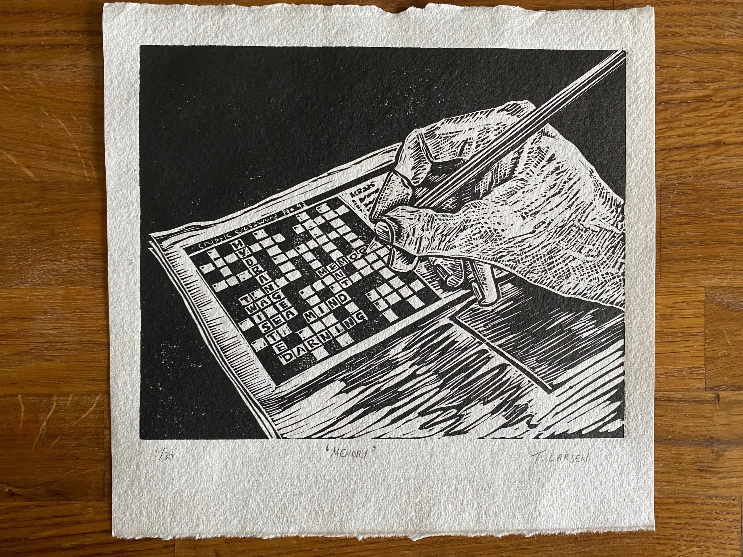 printmaking crossword puzzle