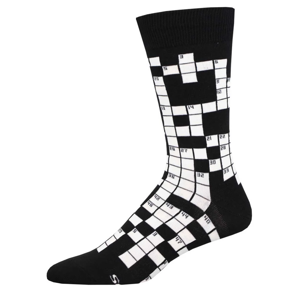 Men s Fun Dress Socks Crossword Puzzle Socksmith Official