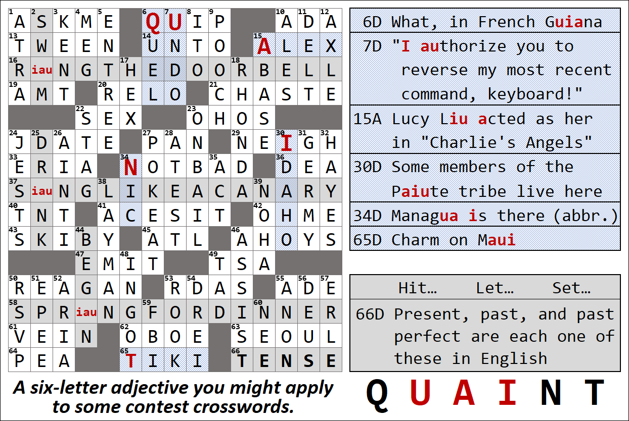 concealed crossword clue