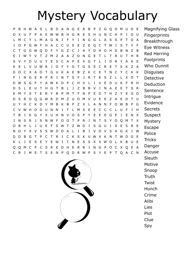 Mystery Vocabulary Crossword WordMint Mystery Vocabulary Crossword WordMint