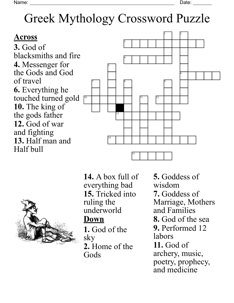 norse pantheon crossword