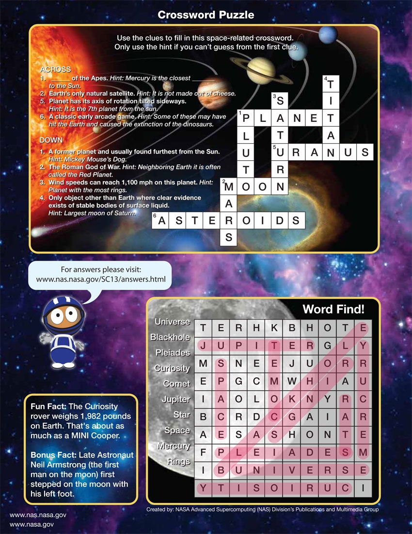 NASA SC13 Quiz Answers