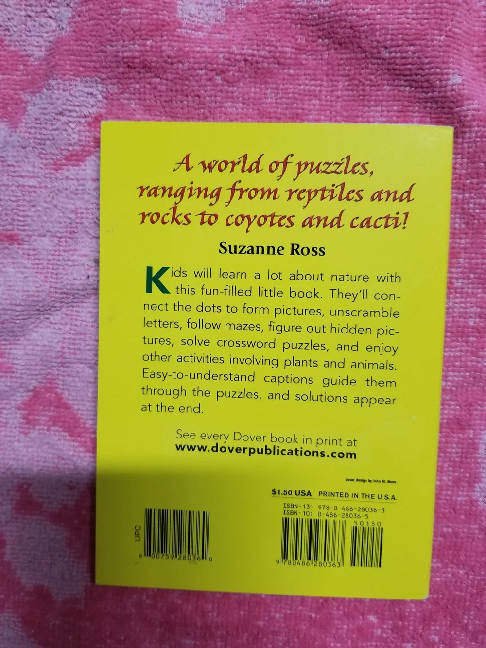 Nature Activity Book Dover Little Activity Books UniqReads