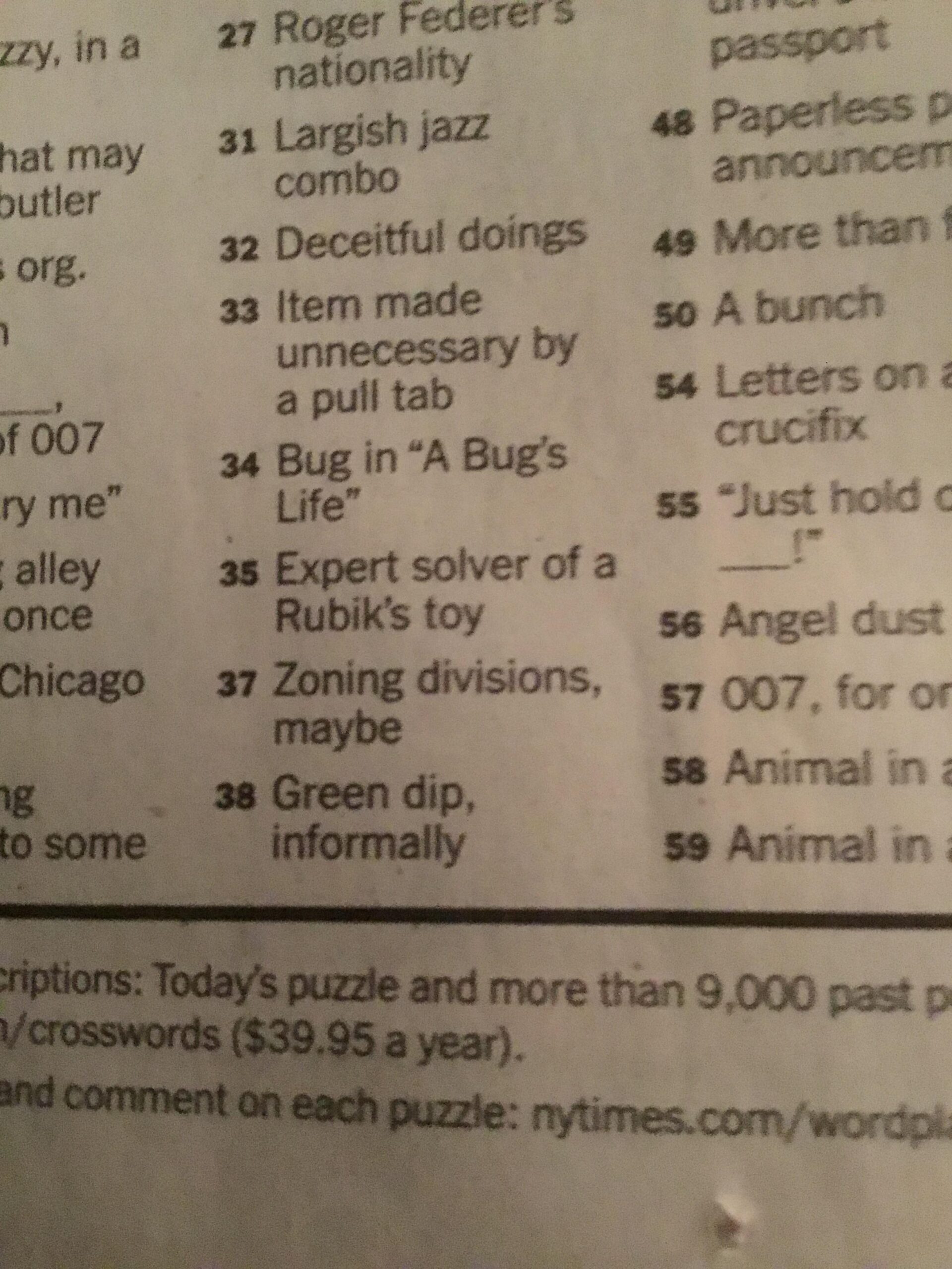 crucifix crossword clue 4 letters