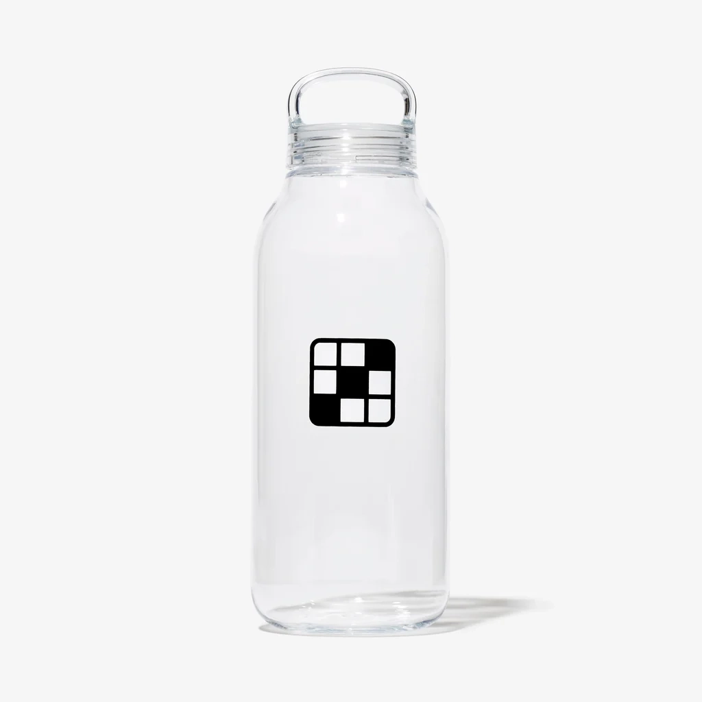kind of clear plastic crossword clue