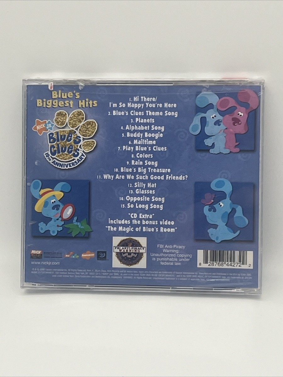 Nick Jr Blue s Clues CD 10th Anniversary Biggest Hits Sing Along Songs 2006 NEW 828768442722 EBay