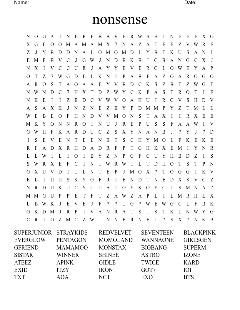 Nonsense Word Search WordMint