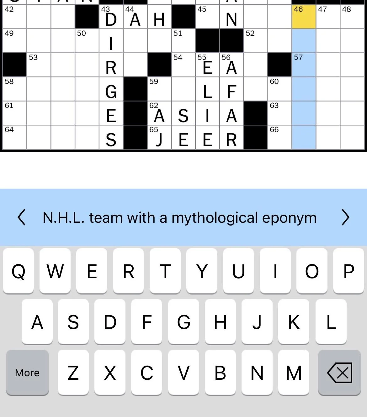seattle nyt crossword