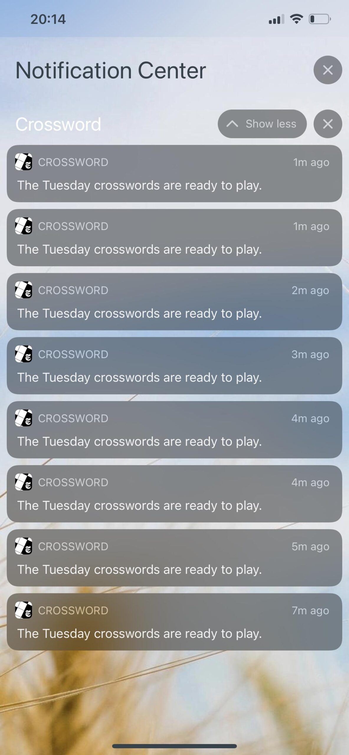 NYT Crossword App Excessive Notifications Happening To Anyone Else R Crossword