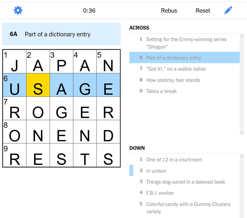 NYT Mini Crossword Clues And Answers For November 24