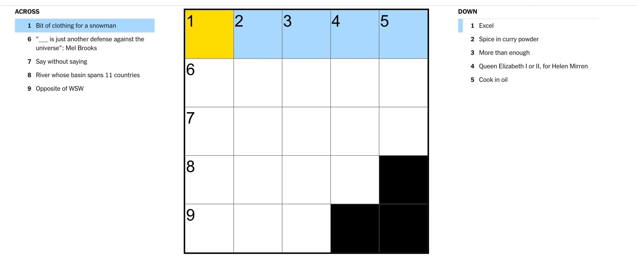 NYT Mini Crossword Hints Clues And Answers For Tuesday January 27 2026 Technobezz NYT Mini Crossword Hints Clues And Answers For Tuesday January 27 2026 Technobezz