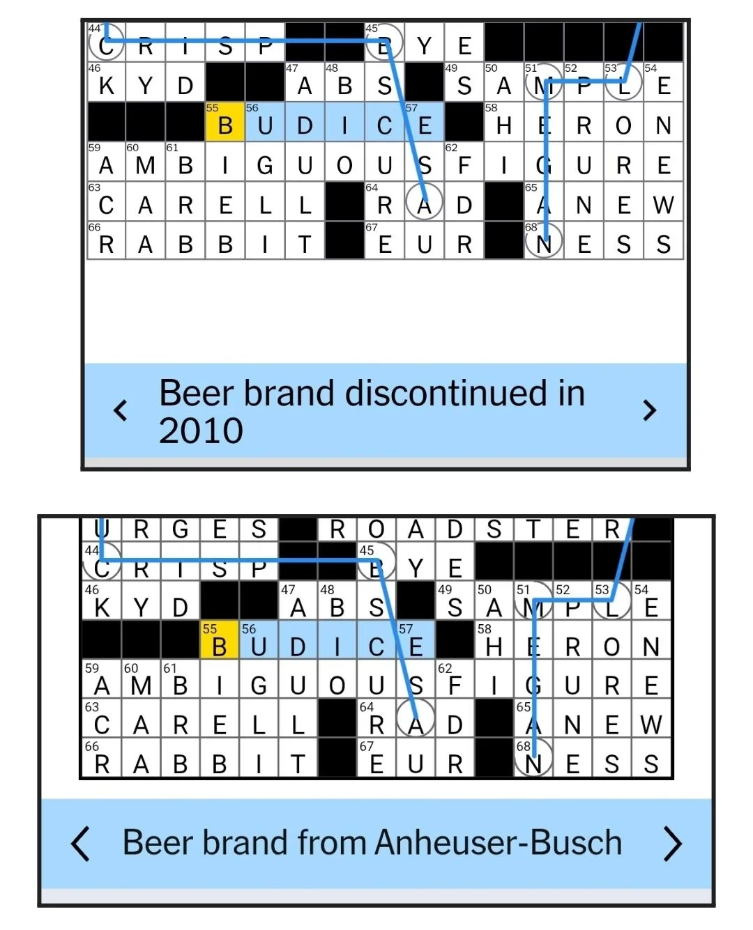 NYT Wednesday 11 12 2025 Discussion R crossword