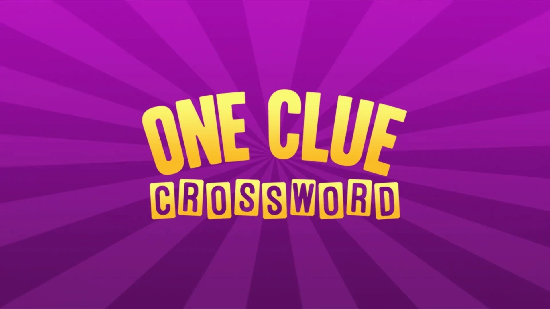 One Clue Crossword Puzzling