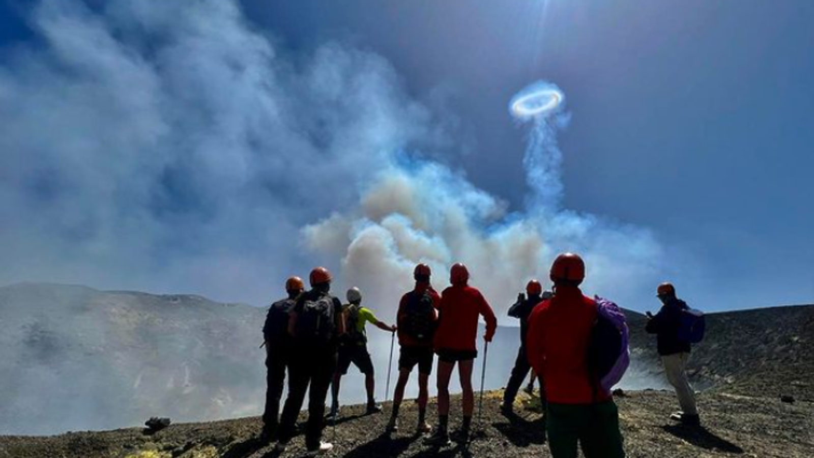 One Of The World s Most Active Volcanoes Is Spewing Out Weird Rings Of Smoke Live Science
