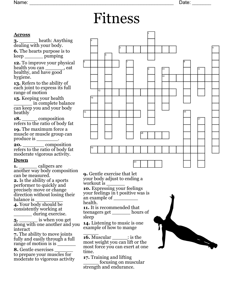 Pilates Crossword WordMint Pilates Crossword WordMint