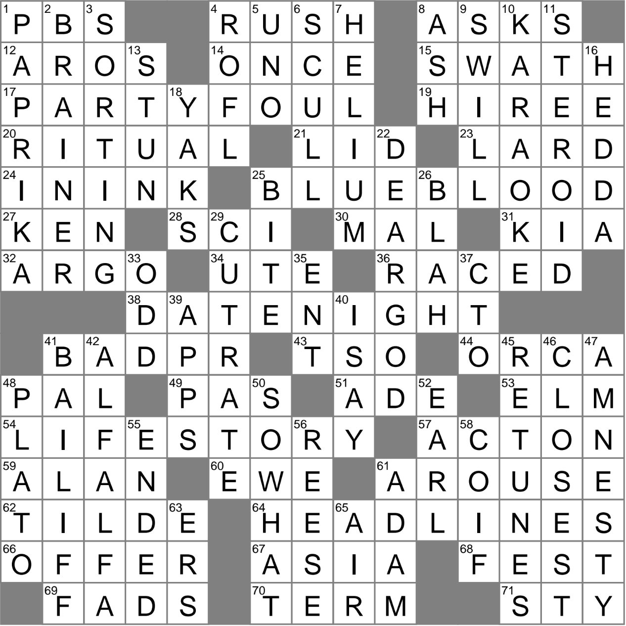 Prayer Opening Crossword Clue Archives LAXCrossword