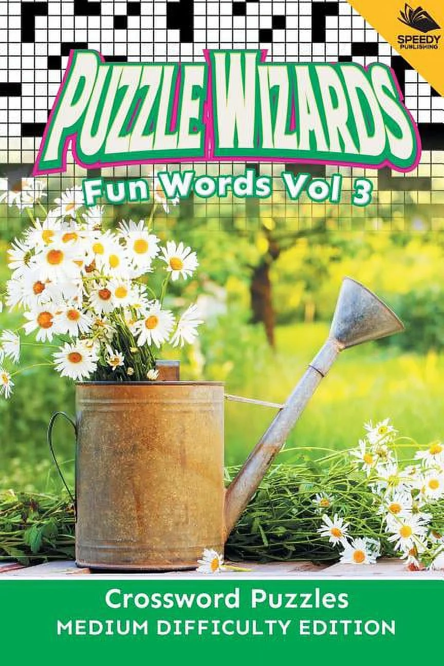 Puzzle Wizards Fun Words Vol 3 Crossword Puzzles Medium Difficulty Edition Paperback Walmart