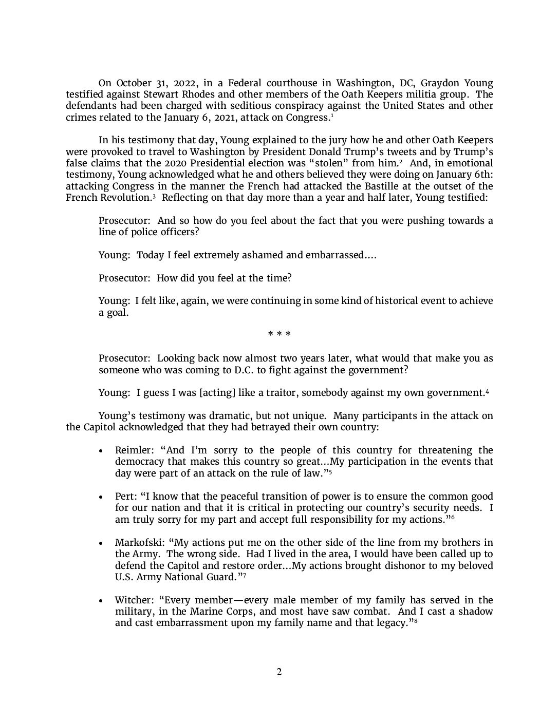 Read The Jan 6 Committee Report Executive Summary The New York Times