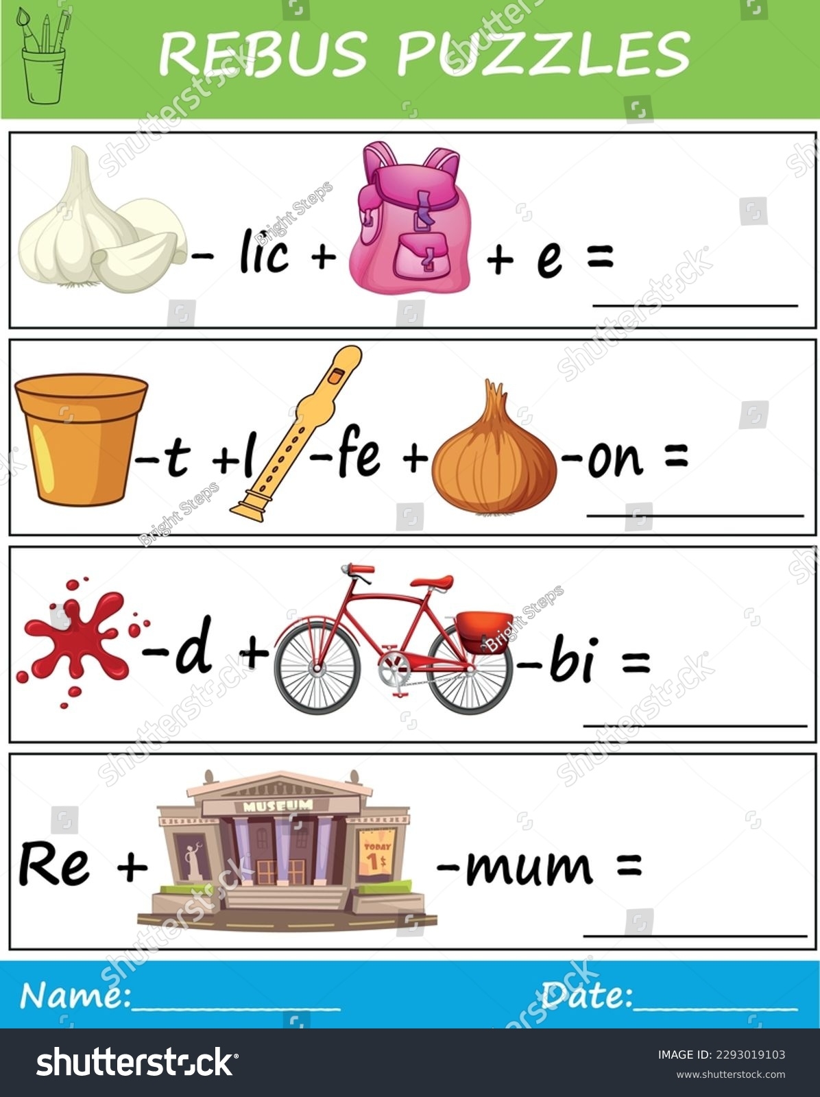 Rebus Puzzles Kids Creative Brain Teasers Stock Vector Royalty Free 2293019103 Shutterstock Rebus Puzzles Kids Creative Brain Teasers Stock Vector Royalty Free 2293019103 Shutterstock