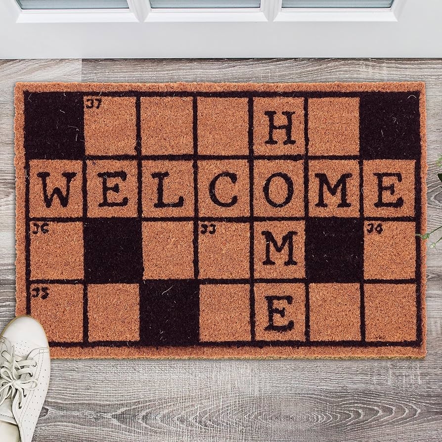 Relaxdays Coconut Doormat Crossword Puzzles 40 X 60 Cm Non Slip Door Scraper Indoor Outdoor Natural Black Amazon de Home Kitchen Relaxdays Coconut Doormat Crossword Puzzles 40 X 60 Cm Non Slip Door Scraper Indoor Outdoor Natural Black Amazon de Home Kitchen