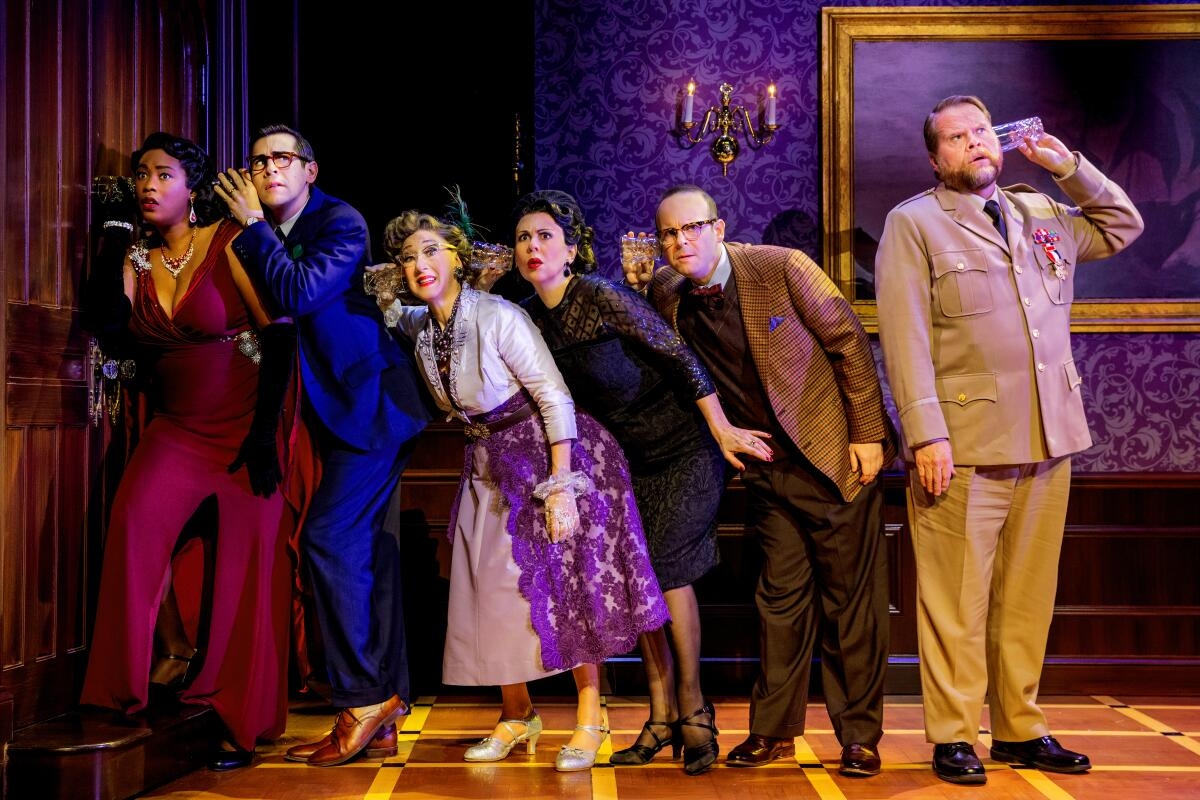 Review Clue At The Ahmanson Is Mindless Fun Los Angeles Times Review Clue At The Ahmanson Is Mindless Fun Los Angeles Times