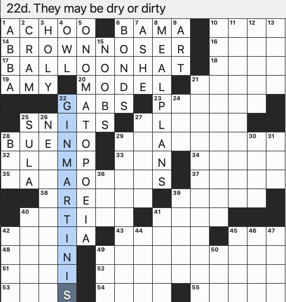 not too dirty crossword